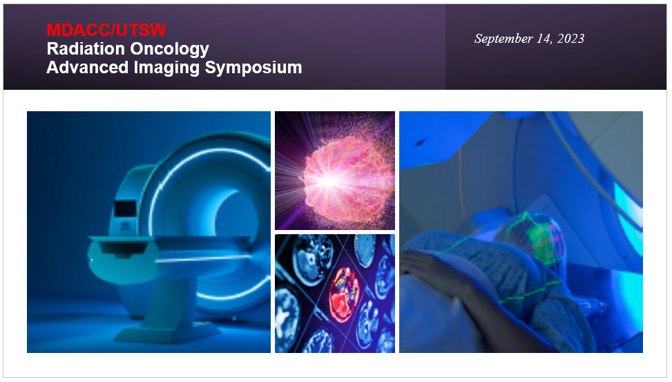 Radiation Oncology Advanced Imaging Symposium Banner